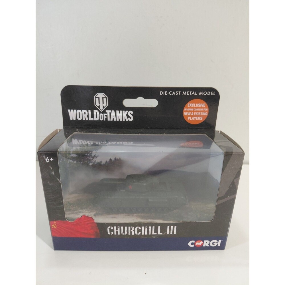 Corgi World of Tanks Die Cast USSR Russian/British Churchill III Tank